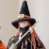 Kid Toy Broom Girl Angel Pendant Bell Foot Witch Figurine Handicraft  Party Supplies