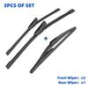 For Citroen C3 Picasso 2011-2017 24"+16"+11" Front Rear Wiper Blades Windshield Windscreen Window Cutter Accessories 2016 2017