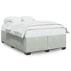 VidaXL Cadre de lit sans matelas gris clair 140x200 cm velours 3284637