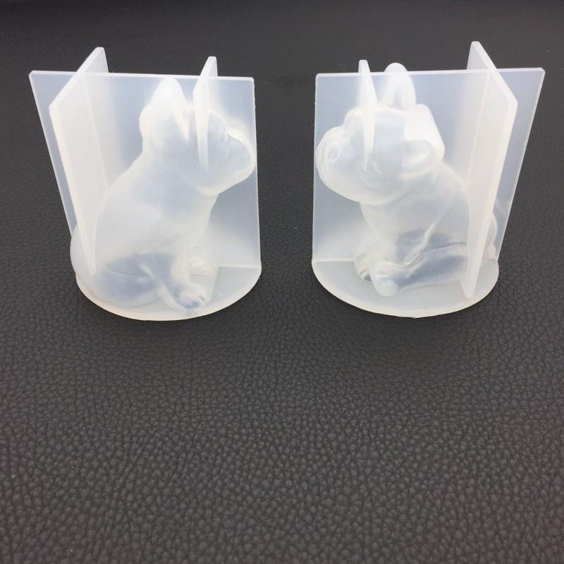 3D French Bulldog Epoxy Silicone Mold DIY Crafts Decorations Car Decoration Accessories Home Ornaments 1PC