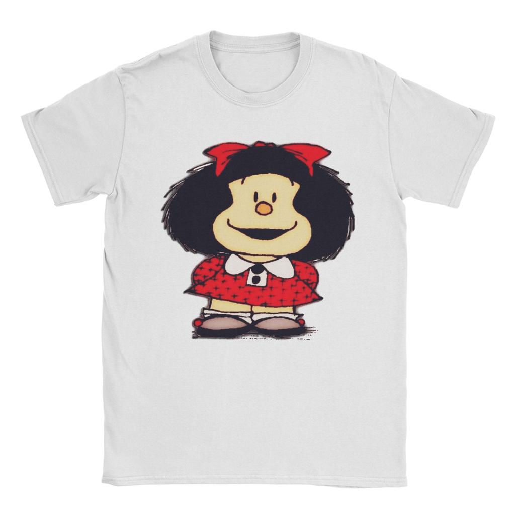 Casual Mafalda Protesting Tshirts Unisex Unisexs O Neck 100 Cotton T Shirts Short Sleeve Tees Gift Idea Tops