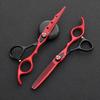 Набор парикмахерских ножниц, черный, красный, расширенный дизайн, регулировка поворота, острые парикмахерские ножницы