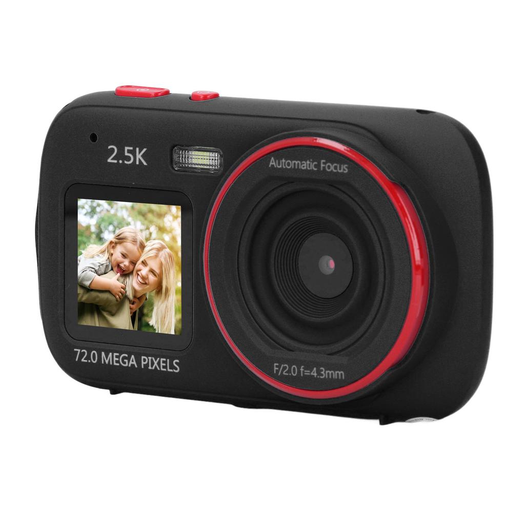 Digital Camera 72MP 2.5K Dual Screen 16X Digital Zoom Autofocus Anti Shake Automatic Light