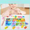 Детская деревянная рыболовная логарифмическая доска игрушка для сопоставления форм букв для обучения