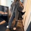 Autumn and Winter Fur Integrated Lamb Wool Coat Women's Medium and Long Loose Lazy High-end Casual Wool Coat