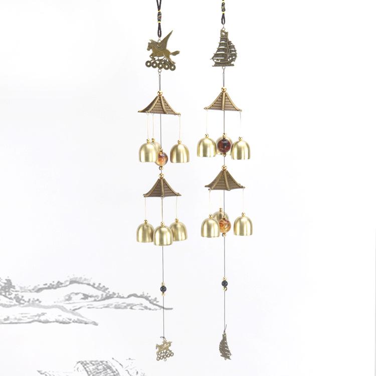 Старинные китайские литые ветряные колокольчики: Подвеска-колокольчик из меди для домашнего декора и подарков