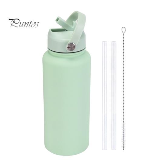 1000ml Stainless Steel Water Bottle with Straw BPA-Free Leak-Proof Insulated 24 Hours Cold 12 Hours Hot Sport Bottle