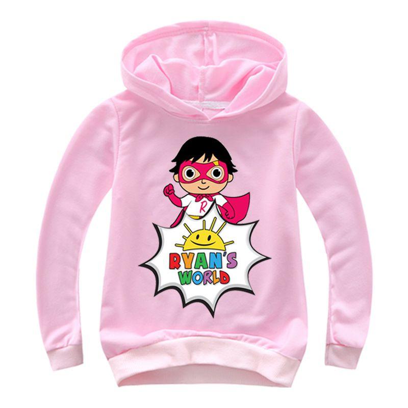 Худи детское мультяшное Ryan's World Мягкий удобный свитер с длинным рукавом пуловер