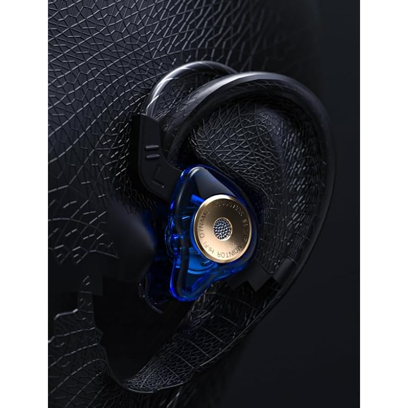 [New release] 3.5mm earphone wired over-the-ear earphones Canal type with microphone Hard to fall off It won't come off Listen while using earphones