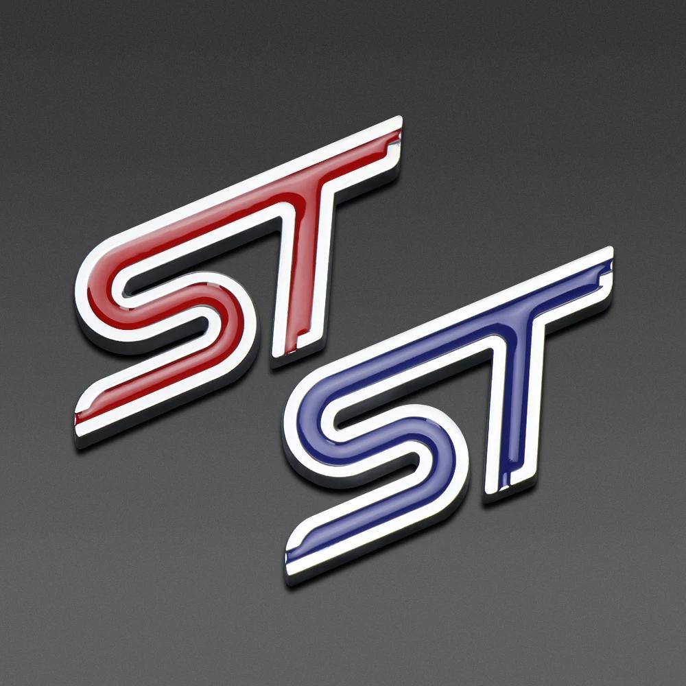 1 шт. Автомобильный алюминиевый сплав ST Эмблема Декоративная наклейка-декаль на переднюю решетку, кузов, багажник Для TAURUS Shelby Edge Ecosport Kuga Mustang