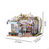 Dollhouse Miniature DIY Kits Tiny House Pet Club with Furniture Home Decor Mini Building