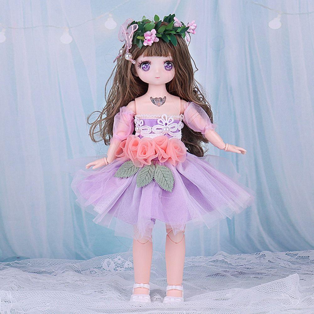 Fashion Doll Princess Dress Cute 1/6 Dress Up Doll DIY Clothes 30cm Dolls Clothes  BJD Doll
