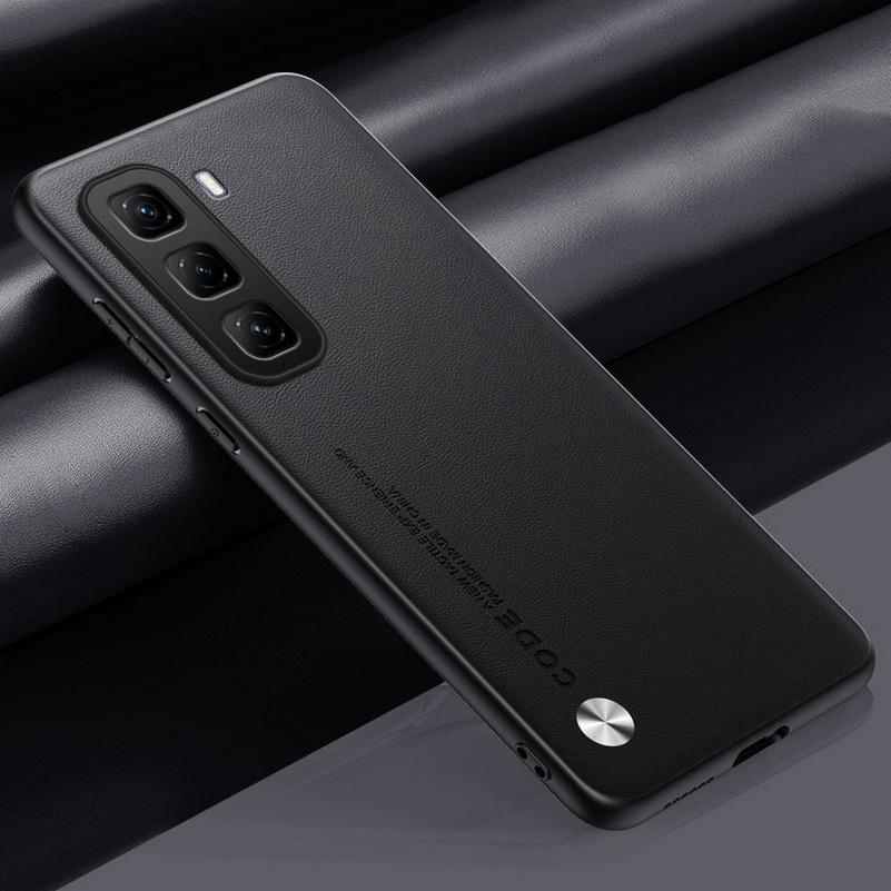 Простой кожаный чехол для Infinix Hot 50 Pro + Hot50 Pro Hot 50 50i 40 40i 30i INFINIX SMART 9 8 Роскошный жесткий защитный чехол для камеры