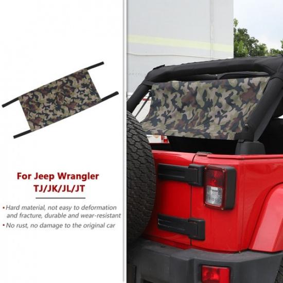 Car Roof Cargo Mesh Hammock Sunshade For Jeep Wrangler TJ JK JL JT Camouflage