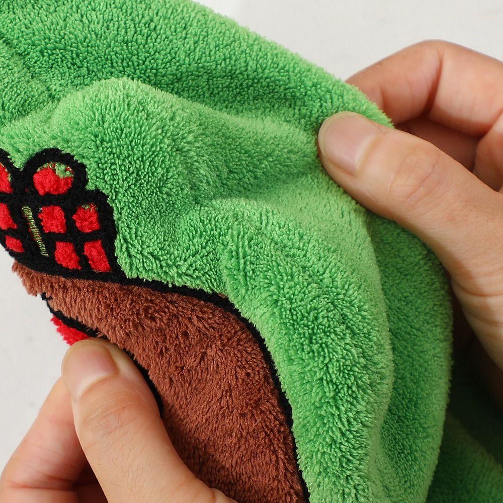 Kawaii Xmas Hanging Hand Towel Creative Cleaning Hand Cloth Kitchen Cute Wipe Cloth Home Decor