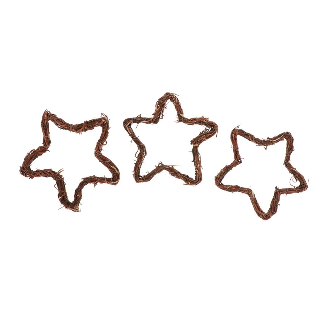 DIY Round / Heart Star Wreath Wooden Craft