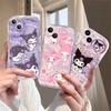 Милый чехол Kuromi Melody для Samsung Galaxy S26 Ultra S25 FE S24 S23 S22 Ultra Plus FE A57 A56 A17 A54 5G Корейский чехол
