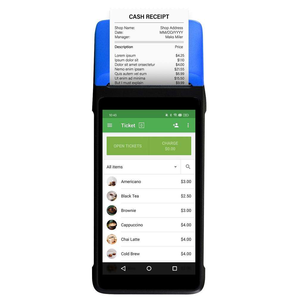 Android 11 PDA Handheld POS Terminal 2D Barcode Scanner Data Collector Inventory Machine Bluetooth Connect Mobile 5.5