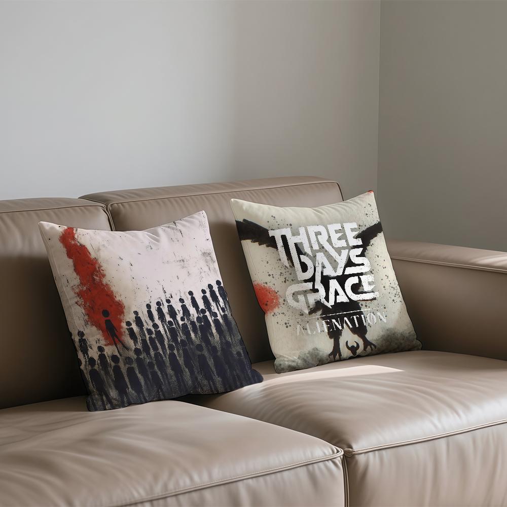 Band TThree Days GGrace cushion cover Square Sofa Cushion Cover Casual SkinFriendly Comfortable Pillow Cover