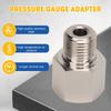 2 Pcs Sender Adapters 1/8in NPT Female to M10 x 1.0 Male Threaded Pressure Gauge Adapter with Washer, Stainless Steel Oil Reducer Adapter