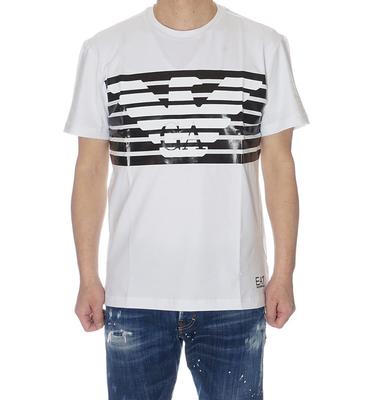 [Emporio Armani] Футболка EA7, с коротким рукавом, мужская, 3LPT60 PJ3NZ 1100 (белый), размер M [Параллельный импорт]