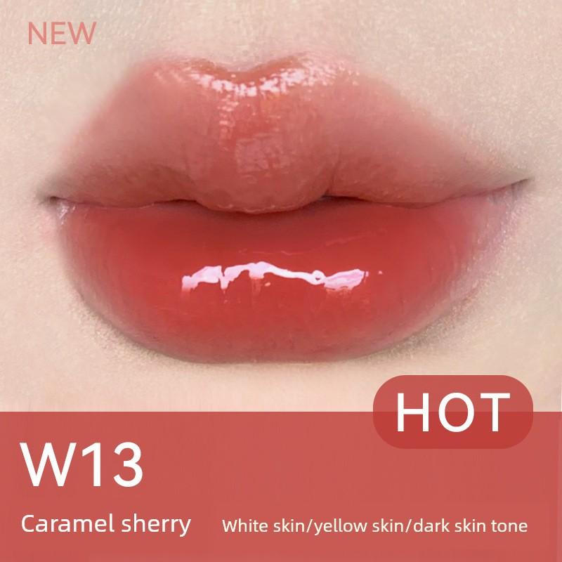 Aztk Lip Jelly Weightless Water Wave Solid Lip Gloss Non-Stick Cup Film-Forming Lip Glaze Pseudo-No-Makeup Mirror Water Gloss for Student Girls