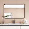 Frameless Aluminum Alloy Glass Bathroom Makeup Mirror