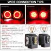 Trailer Lights Amber Side Marker Lights Daytime Running Light 12V Universally for Truck Boats Brake Light