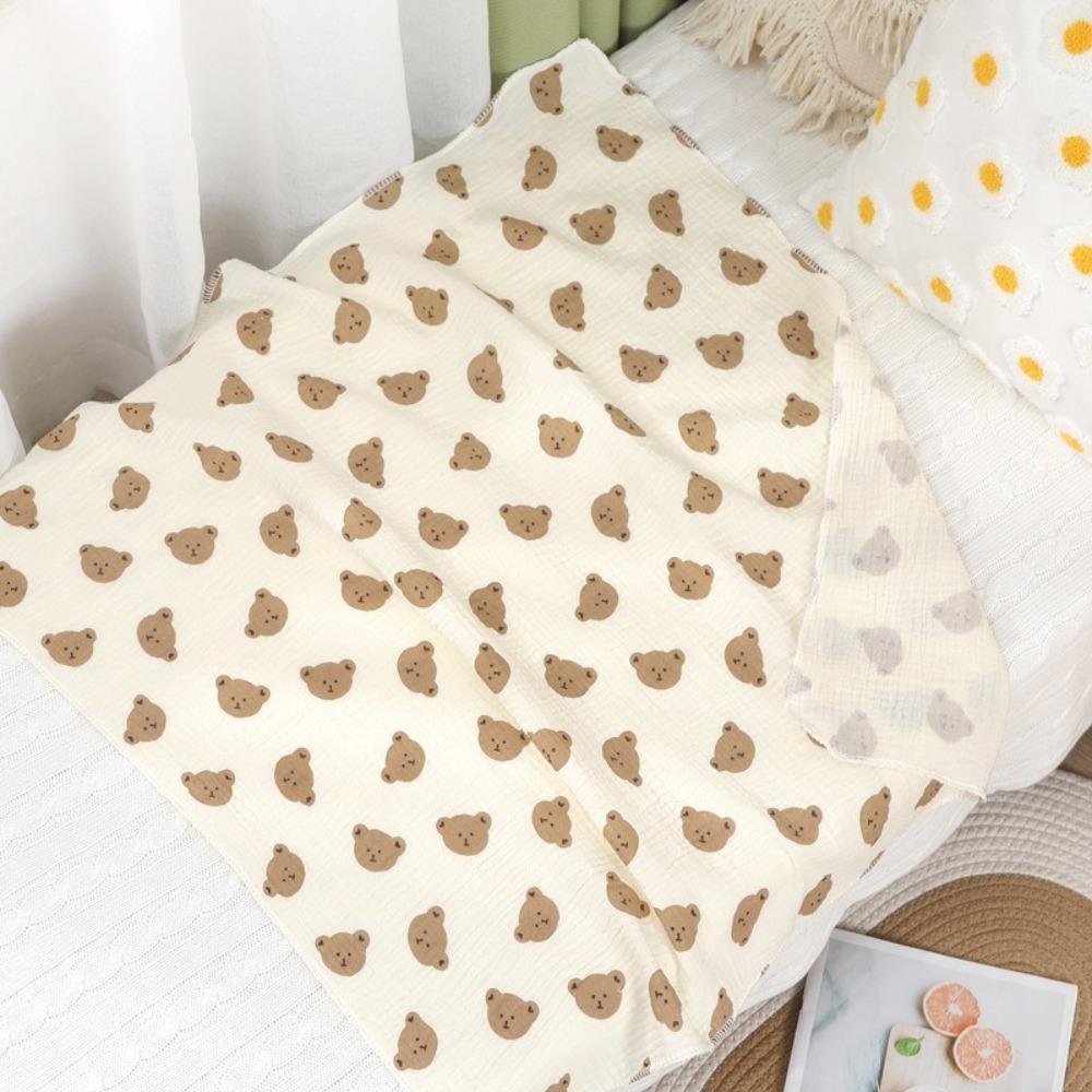 Soft Cotton Newborn Wrap Blanket Double-Layered Baby Quilt Soft Gauze Wrap Blanket For Newborn