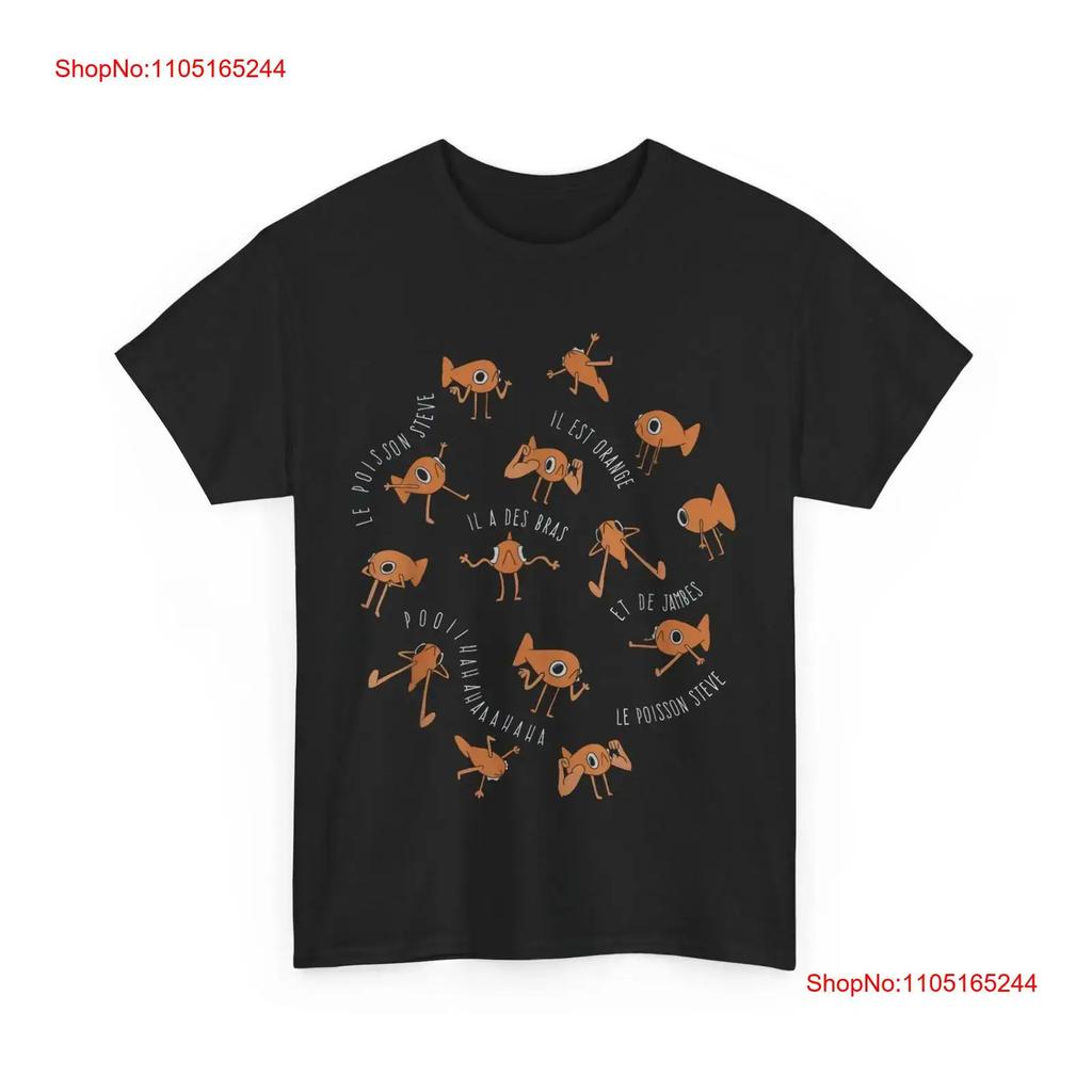 Le Poisson Steve Fish Meme Funny T Shirt Vintage Streetwear Stretched Breathable Graphic Versatile Comfortable Stylish