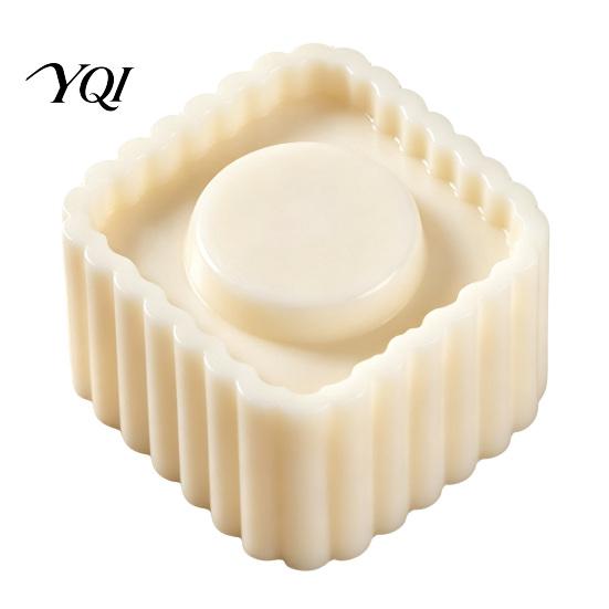 Double-Headed Pastry Mold Mooncake Mold, Sunflower Pattern Reusable ABS Hand-Press Detachable Easy Plastic Dessert Decorating Tool Cleaning