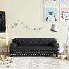 Children's Sofa Black 90x53x30 Cm Faux Leather
