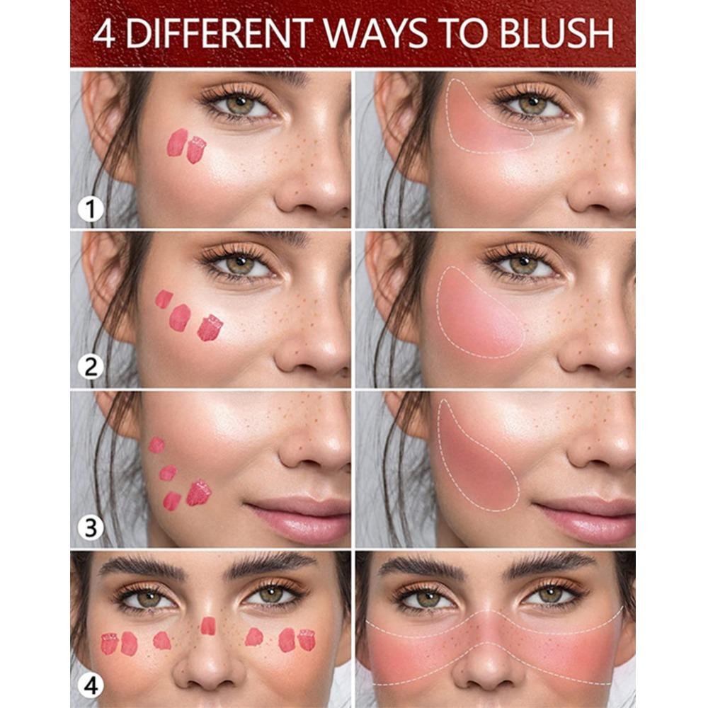 Жидкие румяна Misiou Beauty Sponge-head для восстановления губ и щек, матовый консилер, жидкие румяна, улучшающие цвет лица