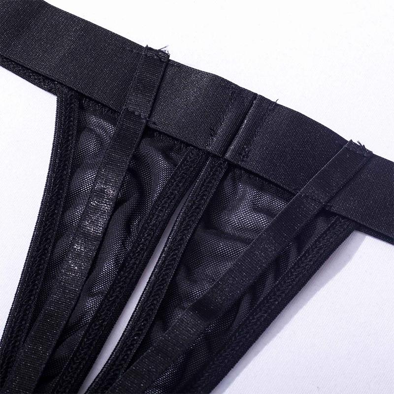 Aduloty Сексуальное эротическое белье, соблазнительная сетчатая марля, полые перспективы, увеличенное кольцо на шею, железное кольцо, соблазнительный женский комплект нижнего белья