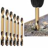 Expanding Auger Drill Bits Straight Shank Hole Opener Double Edge Twist Drill Bit  Stainless Steel
