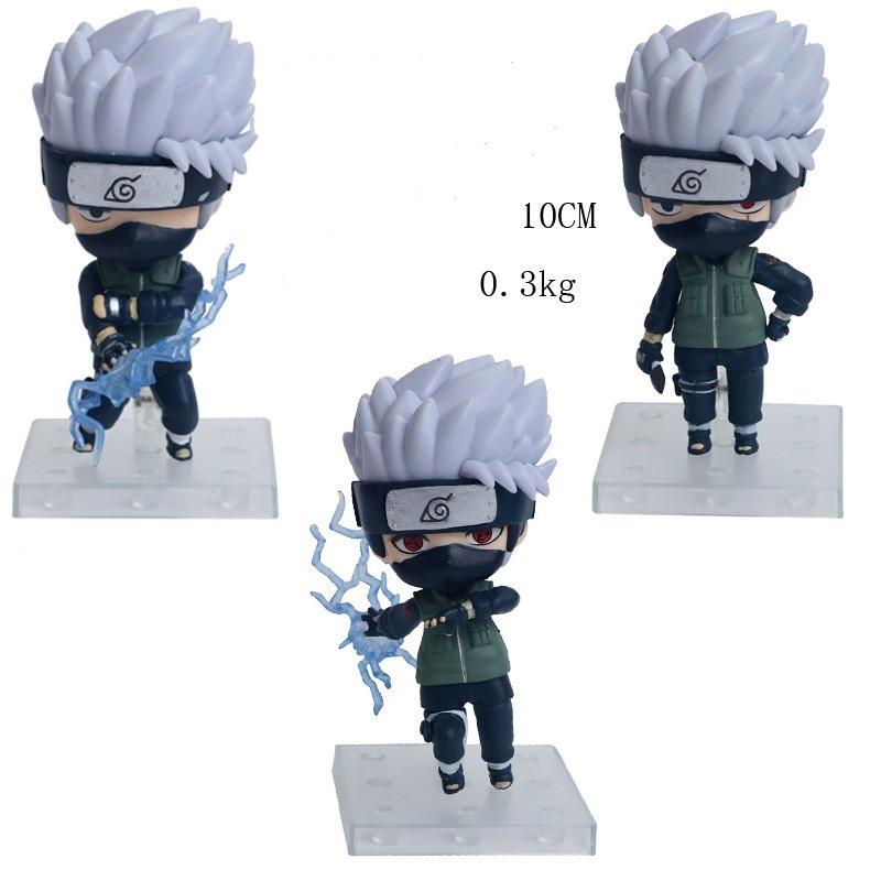 Фигурки Наруто Аниме Модель Узумаки Наруто Саске Какаши Сакура Итачи Q Версия ПВХ Милая Кукла Подарок для Ребенка Лот Игрушка