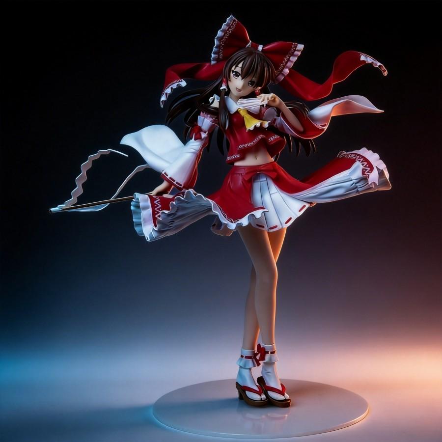 High Quality Touhou Project Hakurei Reimu Anime Figure 42cm Collection Model Desktop Decoration Ornament Gift for Fans