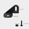 Left Side Hood CB Antenna Radio Mount Bracket Holder for Jeep Gladiator JT Wrangler JL JLU 2018 2019 2020 2021 2022 2023 2024