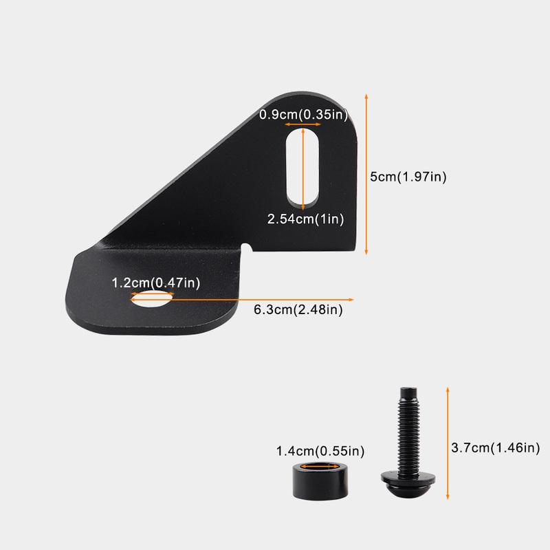 Left Side Hood CB Antenna Radio Mount Bracket Holder for Jeep Gladiator JT Wrangler JL JLU 2018 2019 2020 2021 2022 2023 2024