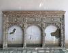 Floral Carved Wooden Jharokha Frame: Indian Heritage Wall Decor