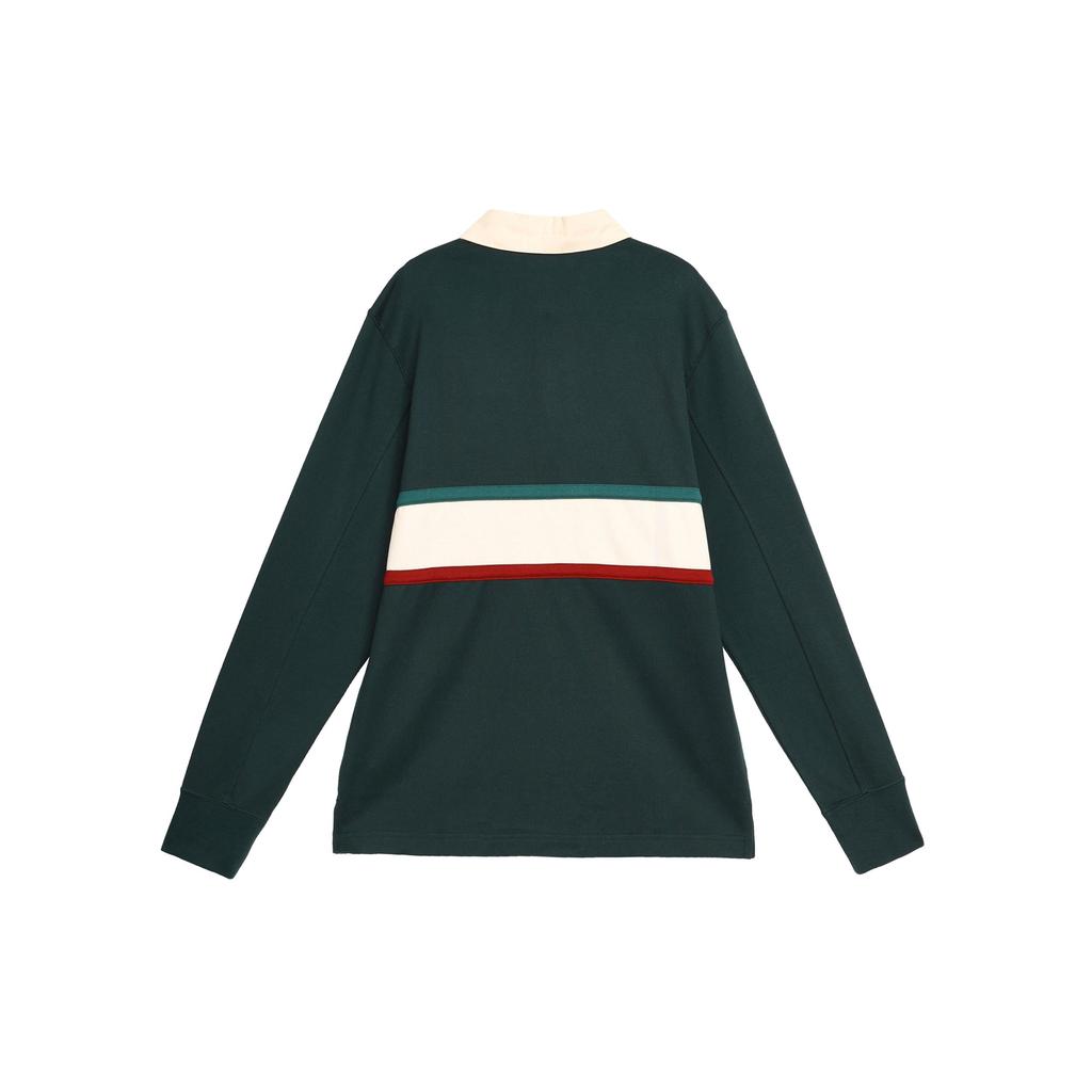 Adidas Мужские рубашки поло с длинным рукавом и полосатым воротником FMF, зеленые HF1442