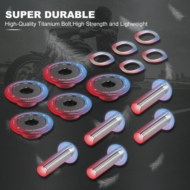 Replace 41500095 Motorcycle Front Brake Rotor Bolts Kit for Harley Touring 2009-Up FLHR FLHRXS FLHX FLHXSE FLTRX FLTRXS FLHTK