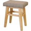 Azumaya-kk AZUMAYA Van Bi Stool, Beige, CL-785CBE