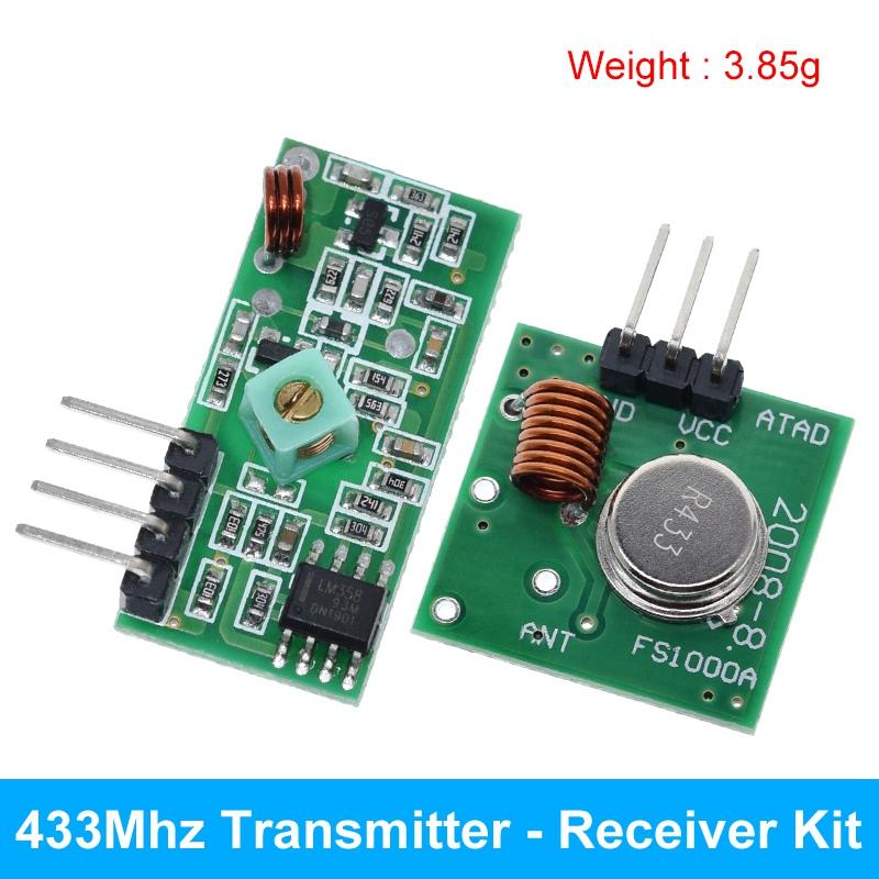 TZT Smart Electronics Комплект для связи модуля радиопередатчика и приемника 433 МГц Для arduino/ARM/MCU WL DIY 315 МГц/433 МГц беспроводной