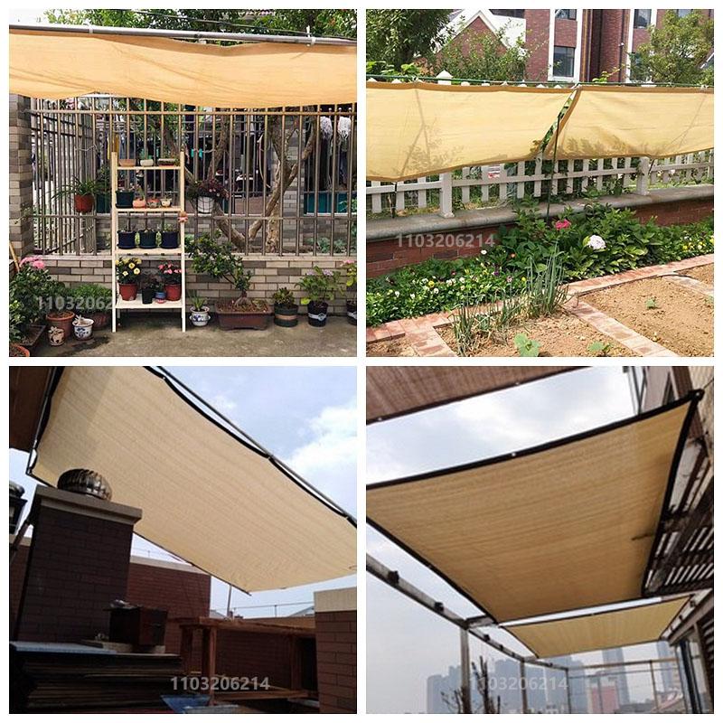 7 Colors Outdoor Garden Camping Hiking Tent Sunshade Net High Density Polyethylene Gardening Sunshade Cloth Sunscreen Net