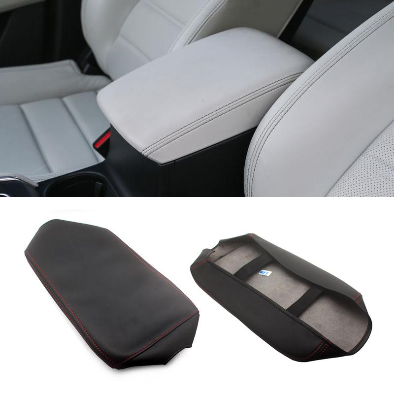 Мягкий кожаный чехол на подлокотник из микрофибры для Mazda CX-5 2017 2018, автомобильный Стайлинг, центральный контрольный подлокотник, кожный чехол, наклейка, отделка