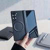 Высококачественный шарнир из углеродного волокна и ПУ для чехла телефона MagSafe для Samsung Galaxy Z Fold 7 6 5 4 Магнитный бампер для беспроводной зарядки