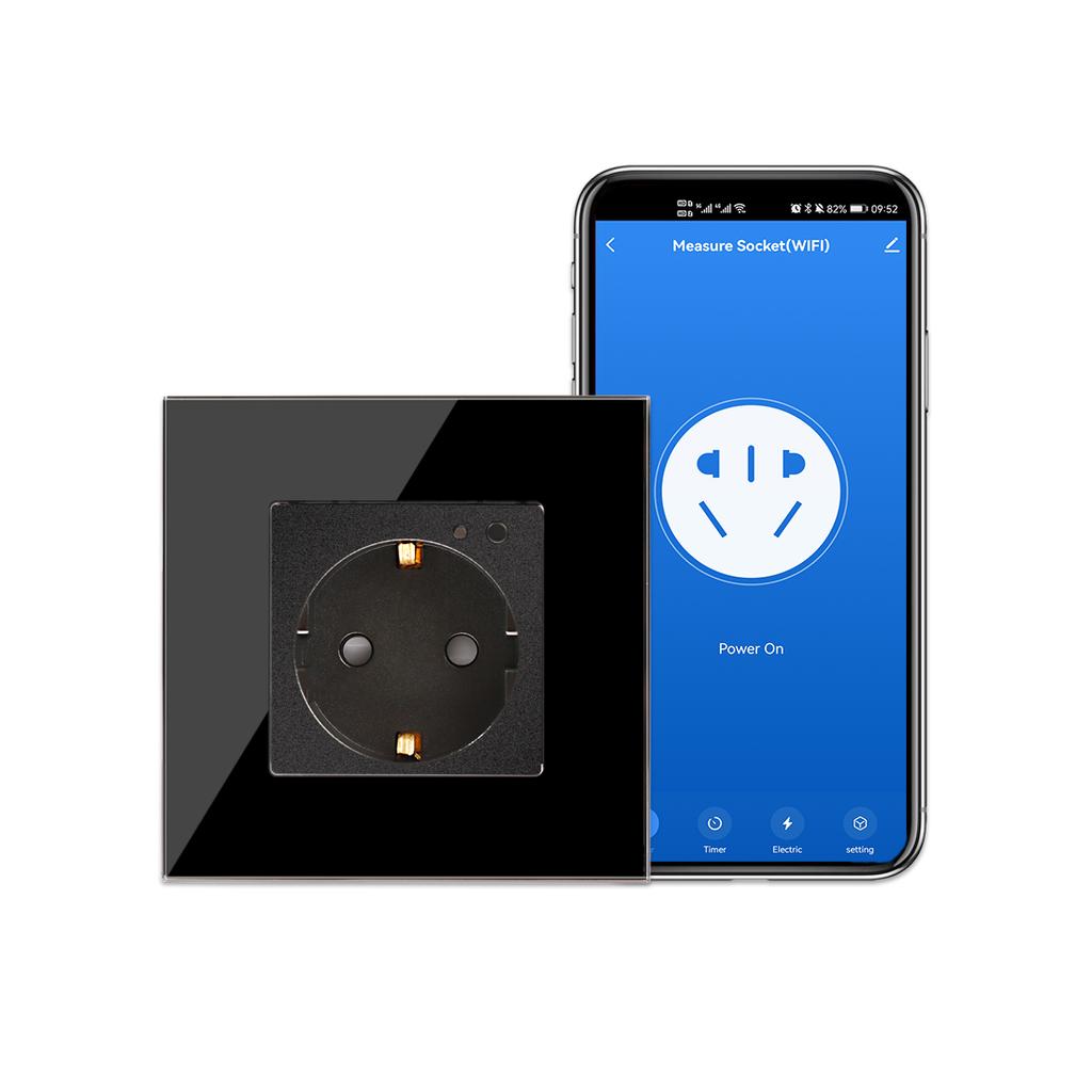 Настенная розетка Wi-Fi, стандарт европейского стандарта, улучшение умного дома, интеллектуальная вилка, работающая с Tuya Google Home Alexa Yandex