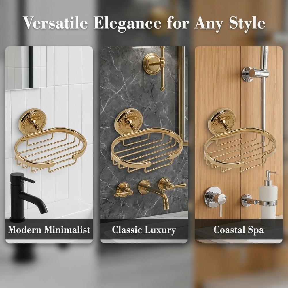 Copper Soap Holder Twist Design Soap Dish Durable Soap Basket Bathroom Shower Kitchen