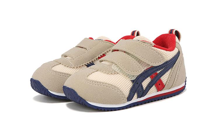 ASICS Suku Anti Kick Cushioning Abrasion Resistant Breathable Low top Toddler Shoes Gray Blue Infant And Toddler 1144A272-250